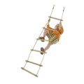 Outdoor Working Climbing Safety PP/Polyester Wood Rope Ladder